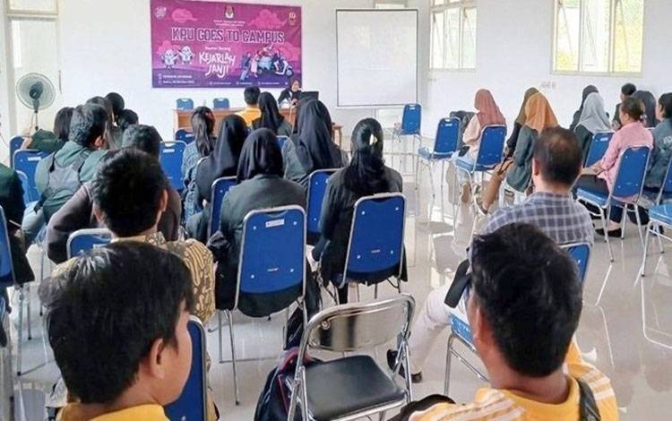 KPU Lamandau Ajak Mahasiswa Berkontribusi Memajukan Demokrasi