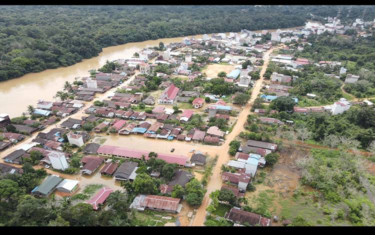 Belasan Desa di Kotim Kembali Terendam Banjir