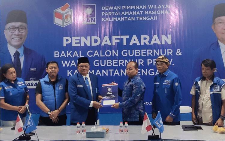 Tugiyo Wiraatmojo Minta Restu dan Dukungan PAN Maju Bacalon Wakil Wagub Kalteng