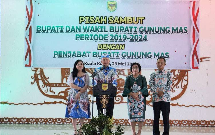 Resmi Lengser, Bupati Gunung Mas Periode 2019-2024 Sampaikan Kemajuan Pembangunan