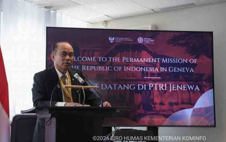 Menkominfo Temui Warga Asal Indonesia di Swiss