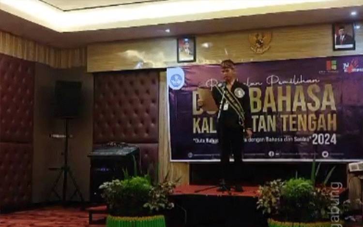 Pemilihan Duta Bahasa Kalteng 2024 Dibuka, Peserta Tunjukkan Bakatnya