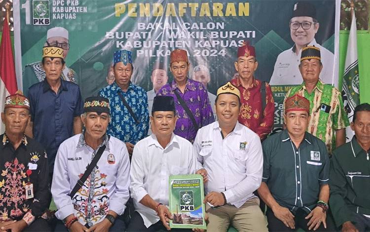 Tokoh Dayak Gumer L Satu Daftar Sebagai Bakal Cawabup Kapuas ke DPC PKB