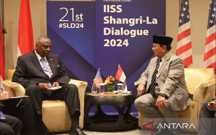 Menhan Prabowo Bertemu Menhan AS Bahas Moderenisasi Alutsista