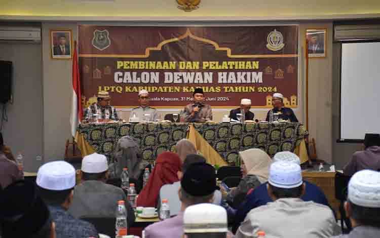 Pembinaan dan Pelatihan Calon Dewan Hakim LPTQ Kapuas Selesai, Ini yang Diharapkan