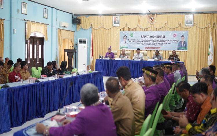 Pemkab Sukamara Laksanakan Rakor TPPS Kegiatan Intervensi Serentak Stunting?