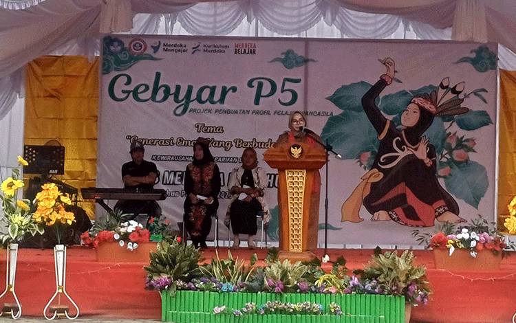 Wabup Kotim Apresiasi Gebyar P5 SDN 3 MB Hulu