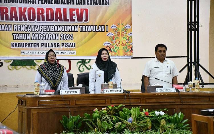 Rakordalev Pemkab Pulang Pisau Terungkap Capaian Anggaran belum Sampai Target: Realisasi Keuangan 12,20 Persen-Fisik 16,20 Persen