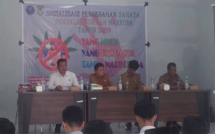 Disporaparbud Seruyan Gelar Sosialisasi Pencegahan Bahaya Narkoba