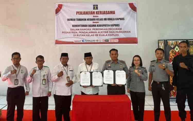 Rutan Kapuas dan Kemenag Teken Perjanjian Kerjasama, Jalankan Program Ini