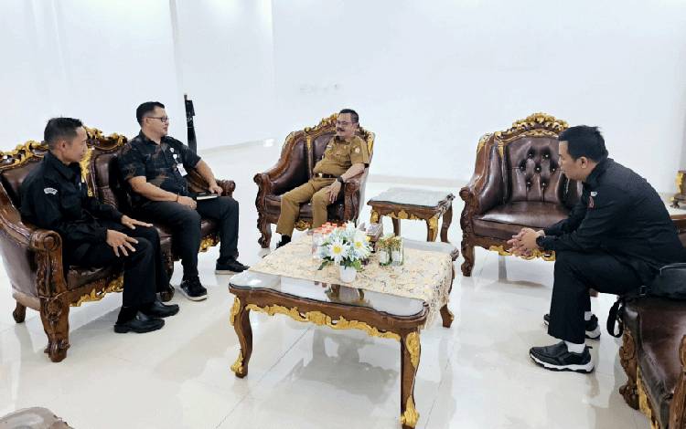 Pj Bupati Gunung Mas Terima Kunjungan Bawaslu, Bahas Hal ini