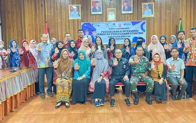 Pemkab Seruyan Gelar Rakor Gerakan Pengukuran dan Intervensi Serentak Pencegahan Stunting