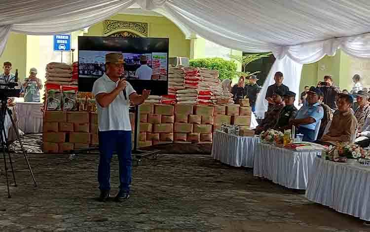 Pasar Murah Provinsi Kalteng Tahun 2024, Kobar Terima 240 Ton Sembako