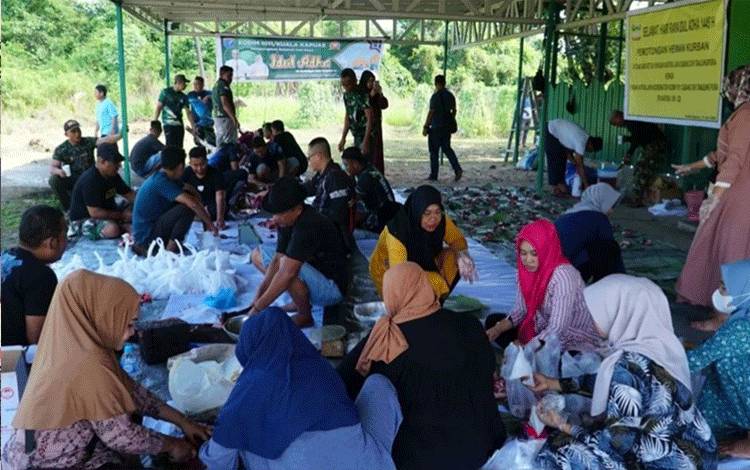 Wujud Kebersamaan, Kodim 1011 Kuala Kapuas Laksanakan Penyembelihan Hewan Kurban?