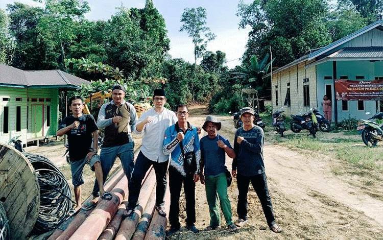 Progres Pembangunan Kelistrikan di Desa Karamuan Sudah Terlihat