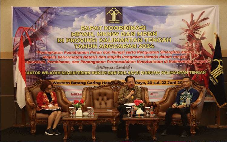 Kemenkumham Kalteng Perkuat Peran MKWN Cegah Pelanggaran Etik Notaris