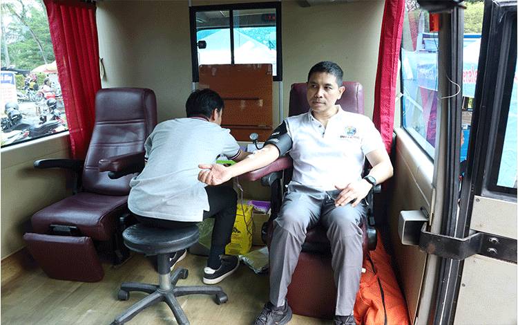 BNNP Kalteng Gelar Donor Darah Peringati Hari Narkotika Nasional