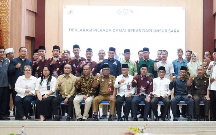 DPW LDII Kalteng Ikut Deklarasi Pilkada Damai