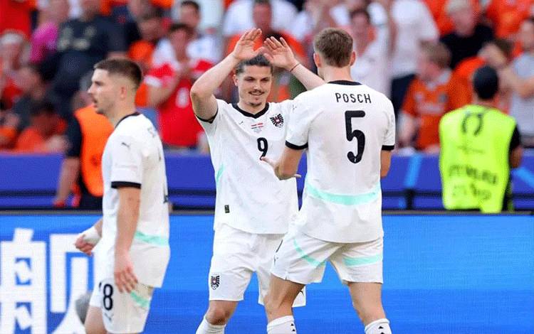 Austria Lolos 16 Besar Sebagai Juara Grup D Usai Kalahkan Belanda 3-2