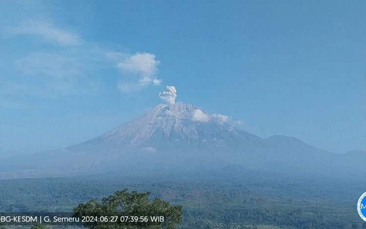 Semeru Beberapa Kali Erupsi dengan Tinggi Letusan Hingga 900 Meter