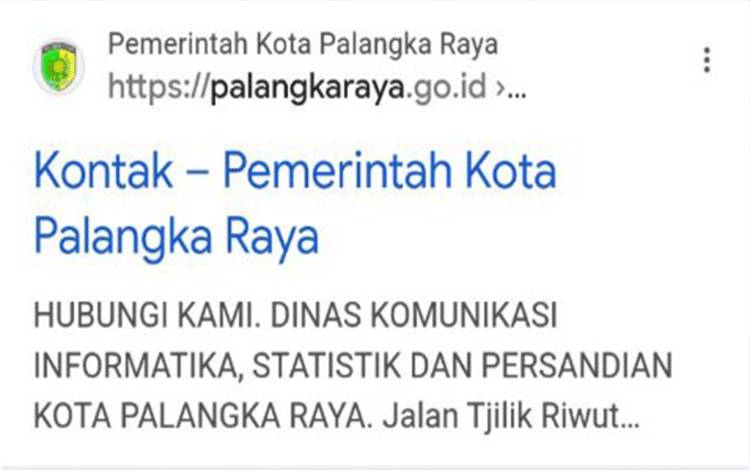Terdampak Serangan Hacker, Sejumlah Website Resmi Pemko Palangka Raya Lumpuh Total