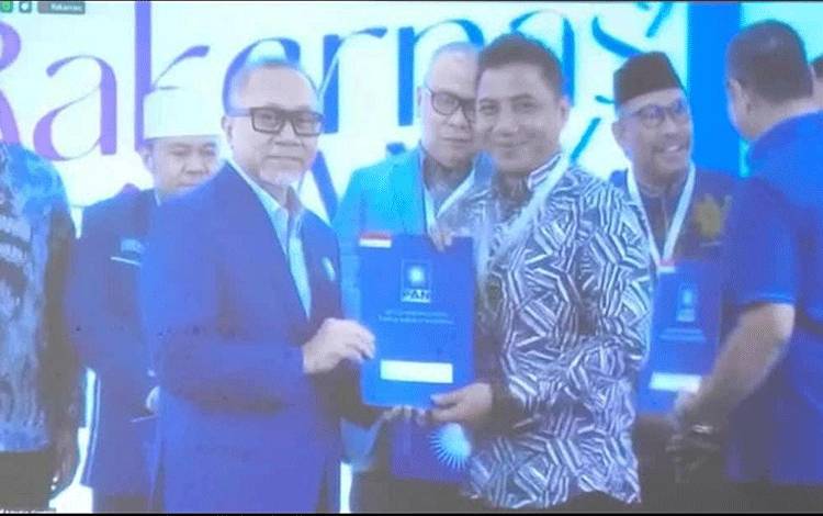 Supian Hadi Resmi Pegang Rekomendasi PAN Jadi Bakal Calon Gubernur Kalteng