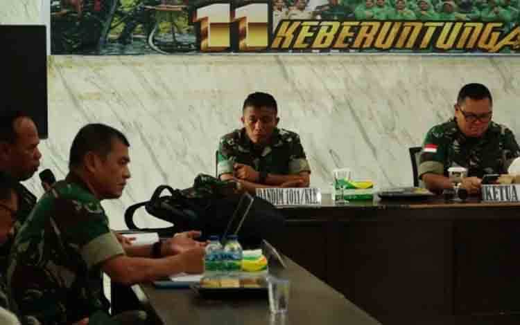 Kodim 1011 Kuala Kapuas Terima Kunker Tim Was Current Audit Itdam XII Tanjungpura