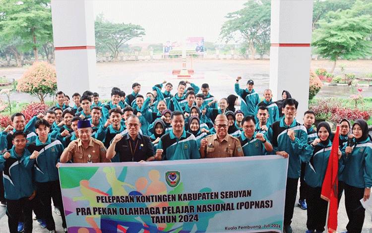 Pj Bupati Berangkatkan Kontingen Pra POPNAS Seruyan