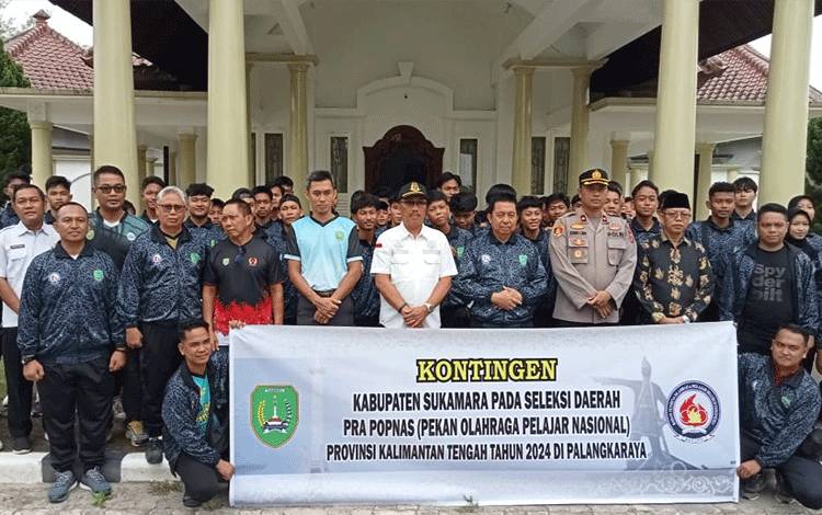 Pj Bupati Sukamara Berangkatkan 87 Kontingen Selekda Pra Popnas Tingkat Provinsi Kalteng?