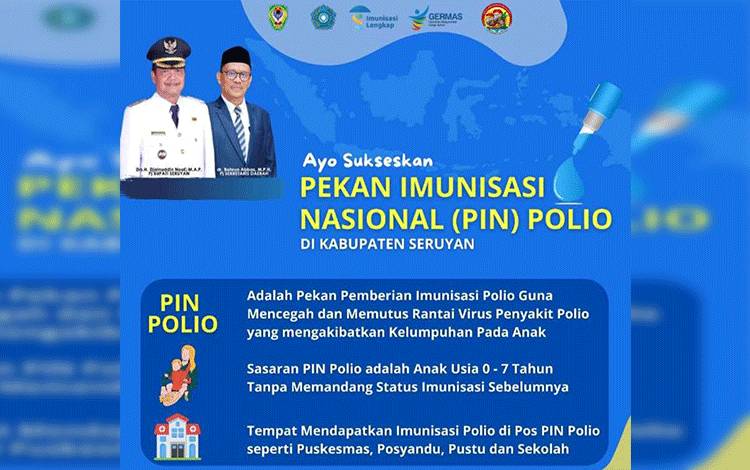 Pj Bupati Seruyan Ajak Masyarakat Sukseskan PIN Polio