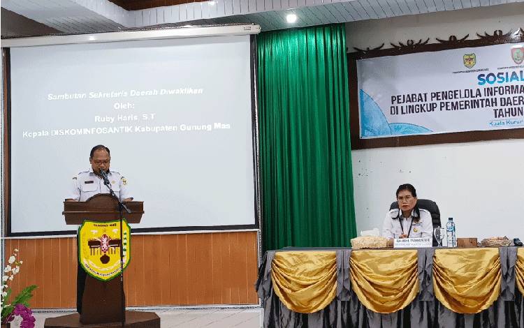 Perangkat Daerah di Gunung Mas Diimbau Mendukung Pelaksanaan Tugas PPID