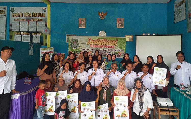 DKPP Kapuas Sosialisasi Keamanan Pangan di Desa Batuah
