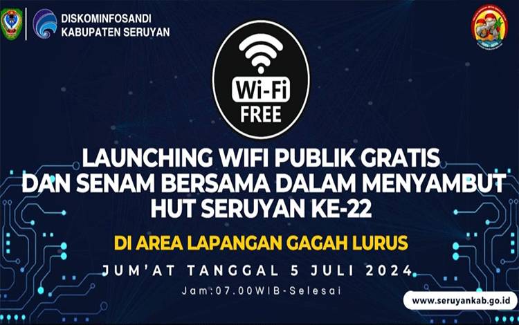 Peluncuran Wi-Fi Publik Gratis Dirangkai Senam Bersama