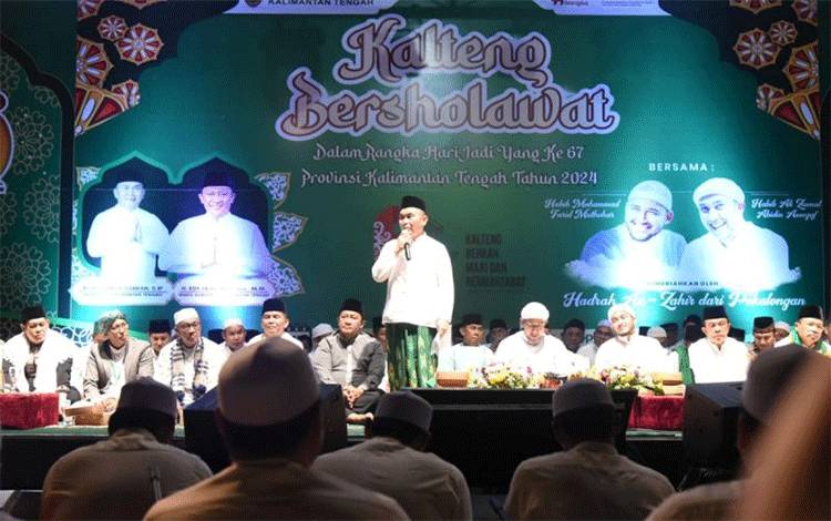 Gubernur: Kalteng Bersholawat Sarana Memperkuat Iman dan Takwa