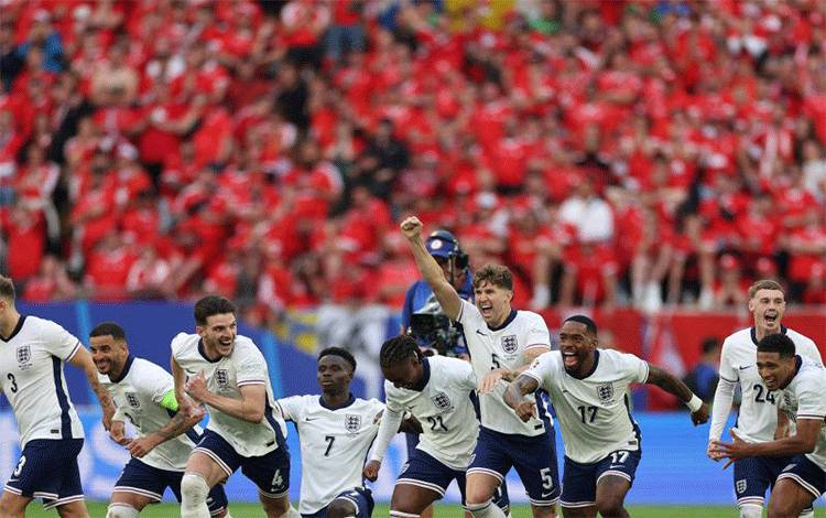Inggris ke Semifinal Setelah Singkirkan Swiss Lewat Adu Penalti
