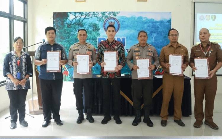 BNNP Kalteng Lakukan Penandatanganan Kerja Sama dengan Sejumlah RS dan Dinkes