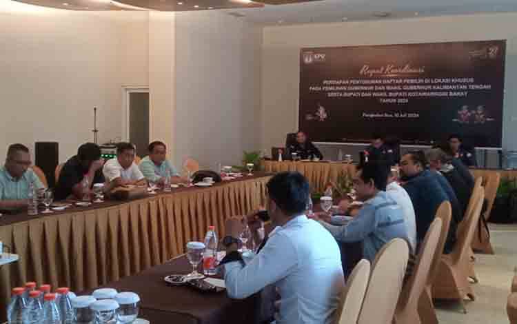 KPU Kobar Gelar Rakor Pemutakhiran Daftar Pemilih di Lokasi Khusus untuk Pilkada 2024