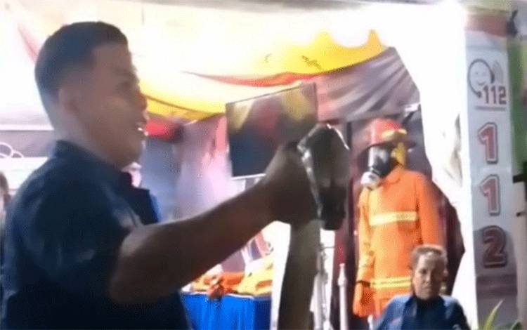 Damkar Palangka Raya Berikan Edukasi Penanganan Hewan Liar