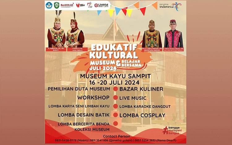 Edukatif Kultural Museum di Kotim Siapkan Berbagai Lomba dan Bazar Kuliner, Catat Tanggalnya!