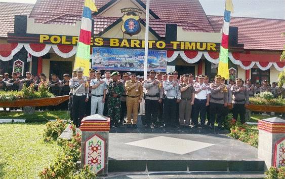 Polres Barito Timur Apel Gelar Pasukan Operasi Patuh Telabang 2024