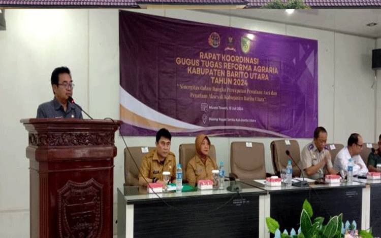 Pemkab Barito Utara Gelar Rakor Penyelenggaraan Reforma Agraria