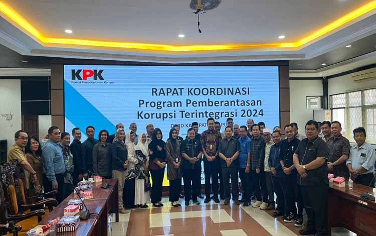 Anggota DPRD Kapuas Rapat Koordinasi Bersama KPK