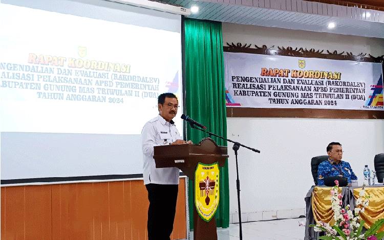 Realisasi APBD Kabupaten Gunung Mas Triwulan II TA 2024 Belum Capai Target