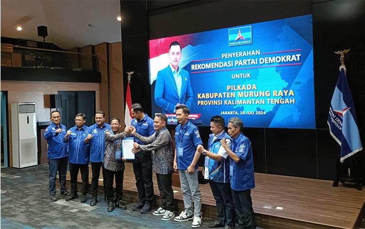 Pasangan Heriyus-Rahmanto Kantongi Rekomendasi Partai Demokrat untuk Pilkada Murung Raya 2024