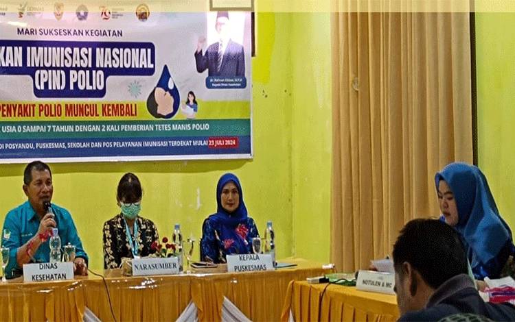 Dinas Kesehatan Seruyan Gelar Sosialisasi PIN Polio