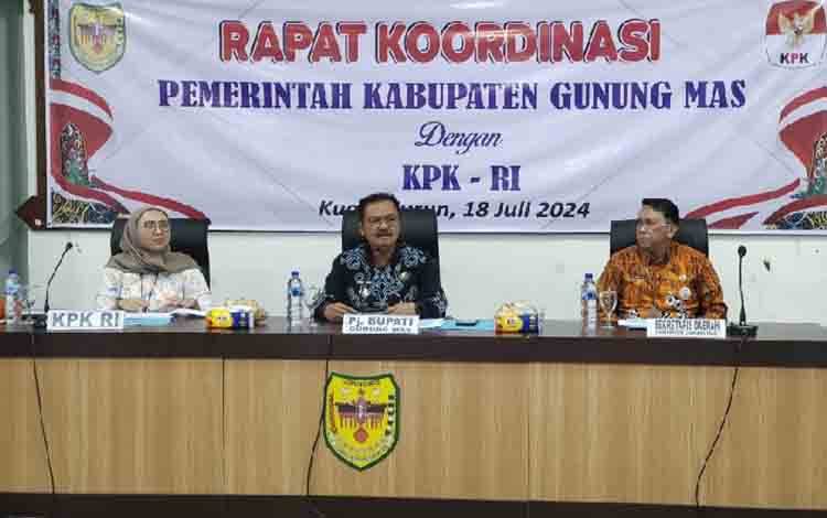Rakor dengan KPK RI Evaluasi Program Pemberantasan Korupsi di Gumas