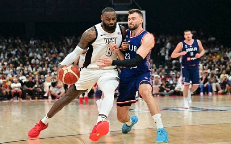 LeBron Selamatkan AS Dari Kejutan Sudan Selatan Dalam Laga Pemanasan