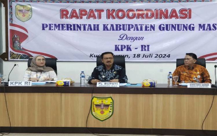 Pemkab Gunung Mas Libatkan KPK untuk Cegah Korupsi