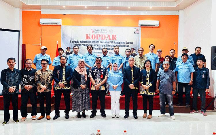 Bawaslu Kapuas dan PWI Gelar Kopdar Bahas Pengawasan Partisipatif Pilkada 2024