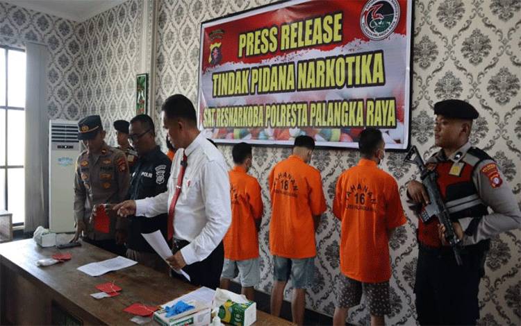 Polresta Palangka Raya Sita 118 Gram Lebih Sabu Selama Juli 2024